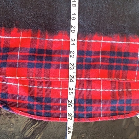 Madewell Grey Cable Knit 100% Merino Wool Plaid Flannel Bottom Sweater Size XS - Picture 12 of 14